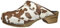 Sanita Casper offener Clog | Original handgemacht | Leder-Holzclogs für Männer | Braun Kuh | EU 44