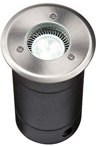 Knightsbridge WGULEN Grade 304 Stainless Steel Walkover/Driveover Light, 230 V, IP67, GU10