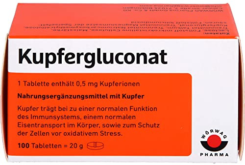 Kupfergluconat Tabletten, 100 St