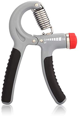 CellDeal Hand Power Grip Exerciser 10-40Kg Forearm Strength Training Adjustable Heavy (grey)