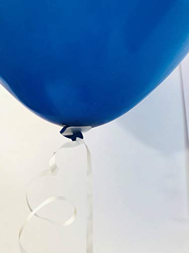 DeCoArt... 100 Ballonverschlüsse * Made in Germany * Luftballonabbinder Polyband mit Verschluss - für Helium (Ballongas) und DeCoArt-Gebrauchsanweisung * Ballonbänder * Luftballonverschlüsse