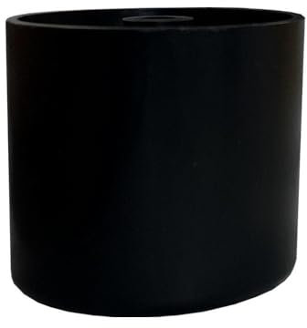 Lot de 4 pieds de meuble ronds en plastique noir - Hauteur : 4 cm - Plastique de qualité supérieure