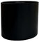 Lot de 4 pieds de meuble ronds en plastique noir - Hauteur : 4 cm - Plastique de qualité supérieure