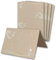 Glüxx Agent 100 Tischkarten Hochzeit - Kraftpapier-Optik mit Blumen-Ornament Herz - Platzkarten DIN A7 7,4 x 10,5 cm blanko bedruckbar zum Beschriften – Namenskarten, Tischreservierung für Taufe