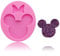 Cute Mouse Head Bow Silicone Mold for DIY Chocolate Candy Pudding Gum Paste Cupcake Cake Topper Decoration Desserts Jelly Shots Handmade Ice Cream Ice Cube Crystal Soap Mould Fondant Mold