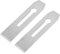 Utoolmart Lot de 2 lames de rabot de rechange en acier rapide pour menuiserie et rabot manuel de menuiserie - 18,5 x 4,5 x 0,3 cm