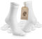 Einweg Socken ohne Naht aus Baumwolle [10 Stück], universell für Damen und Herren, vorgerollt & bequem, wiederverwendbar und biologisch abbaubar