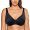 AISILIN Sujetador Minimiseur Talla Grande con Aros Sin Relleno Completa Mujer Negro 120B