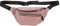 Sac Banane Fille en Velours Côtelé Rose, Sac De Poitrine Multifonctionnel avec Bandoulière Réglable, 2 Poches Zippées pour Rangement