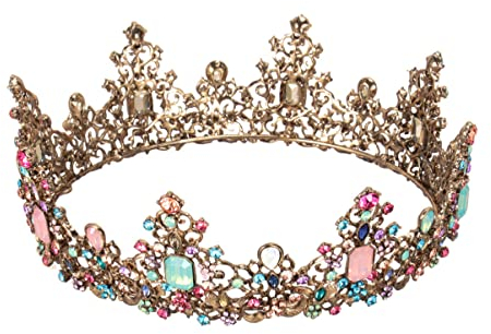 Haarschmuck Prinzessinkrone. Diadem Pink Erwachsene Schmuck Royal Crowns Tiaras für Kristallrhinestone Kostüm Party Festival Tiaras Stirnb?nder Kristallhochzeit