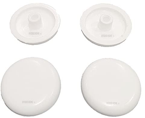 Kit 4 pezzi paracolpi PAR015 tondi bianchi in plastica per Copriwater sedile Wc by HYDRO HOME