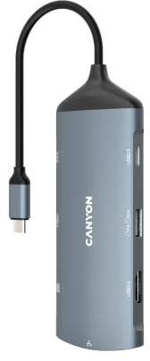 Canyon DS-15 USB 3.2 Gen 1 (3.1 Gen 1) Type-C 5000 Mbit/s Grau