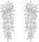 Pendientes de Mujer-Clearine Colgantes Largos de Circonita Cúbica para Novia Estilo Marquesa,Color Claro Plata-Tono