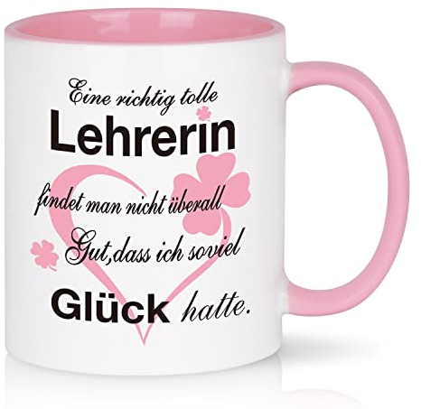 Joymaking Kaffee Tasse Abschiedsgeschenk für Lehrerin - ein richtige tolle Lehrerin findet man - Kaffeetasse zum Abschied beste Lehrerin Geschenk für die beste Lieblingslehrerin zum Abschied