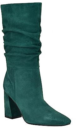 GUESS Yeppy, Stivali alla Moda Donna, Camoscio Verde 310, 37 EU