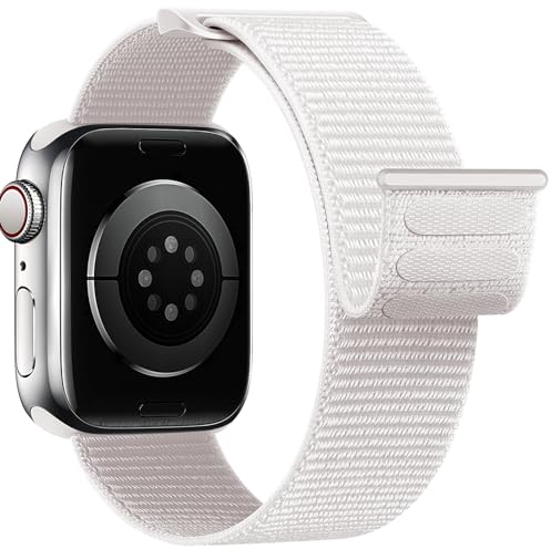 Yoohoo Nylon Straps Compatible with Apple Watch Straps 38mm 40mm 41mm 42mm(Series 10) Women Men,Upgraded Soft Nylon Strap Replacement Watch Bands for iWatch Series 10 9 8 7 6 5 4 3 2 1 SE/1