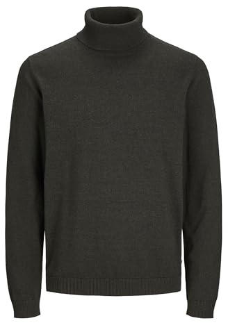 JACK & JONES Male Rollkragenpullover Einfarbig Rollkragenpullover