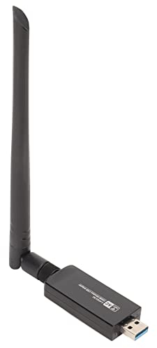 Antenne WiFi PC, Adaptateur sans Fil USB RTL8812AU 1200M Double Bande USB 3.0, Carte WiFi pour Ordinateur de Bureau, Prend en Android, Linux, XP,