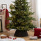 KieTeiiK Weihnachtsbaumkragen, 3D-Kunststoff, rund, Weihnachtsbaumrock, handgefertigt, gewebter Weihnachtsbaumrock, Weihnachtsbaumkorb, Retro-Weihnachtsbaum-Basisabdeckung für Weihnachtsfeierdekor...