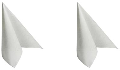 50 Servietten ROYAL Collection 1/4-Falz 40 cm x 40 cm weiß Casali Hochzeit Geburtstag Verlobung Weihnachten (Packung mit 2)