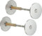PATIKIL Door Knob Hole Cover Plate, 2 Pack 1 9/16 Dia. Deadbolt Cover Plate Door Hole Filler Plate for 1 1/32 to 1 3/8 Holes, Brushed Satin Nickel