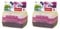 Emsa 517052 Variabolo 4-teiliges Frischhaltedosen Girls-Set, 16 x 11 x 7 cm, beidseitig zu öffnen, platzsparend ineinander stapelbar, rosa (Packung mit 2)