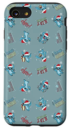 iPhone SE (2020) / 7 / 8 Disney Lilo & Stitch Holiday Patterns Case