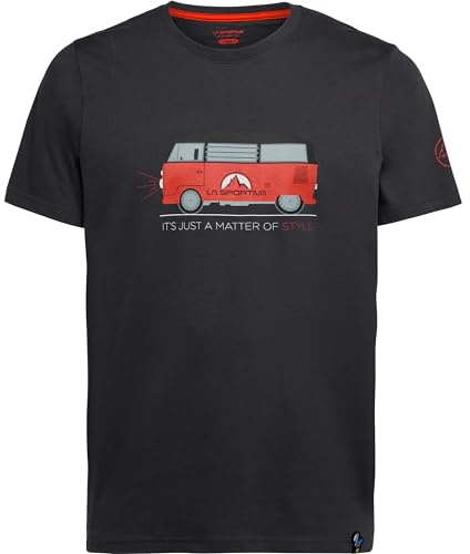 LA SPORTIVA Herren Van T-Shirt, carbon-cherry tomato, L