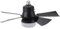 Dpofirs 15.7In Socket Fan Light, Dimmable 3 Color Temp 3 Wind Speed Light Bulb Fan with Remote, 1H 2H 4H Timer Screw in Ceiling Fan in Light Socket for Bedroom Kitchen 85‑265V (Black)