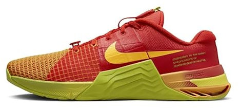 NIKE Metcon 8 Men's Trainers Gym Fitness Workout Shoes Picante Red/Bright Cactus/Vivid Orange DV9019-600 UK 10.5 (EU 45.5)