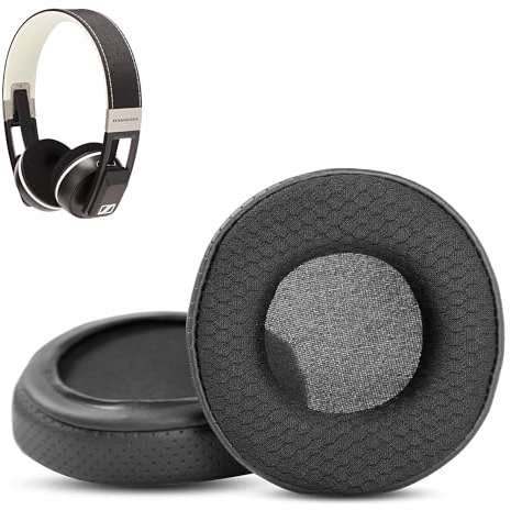 Urbanite Ohrpolster Ersatz Kompatibel mit Sennheiser Urbanite On-Ear Kopfhörer Ohrpolster Kissen (Atmungsaktives Leder/Strapazierfähiges Gewebe und Memory-Schaum)