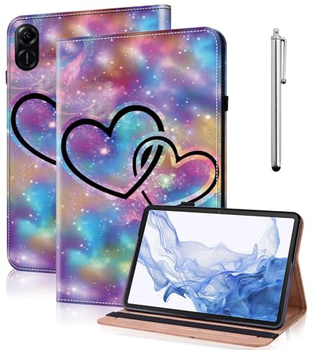 GLANDOTU Case for Honor Pad X9/Honor Pad X8 Pro 11.5 Inch 2023 Tablet Cases, Multi-View Slim and Lightweight PU Leather Tablet Cover with Flip Stand for Honor Pad X9 -Two hearts