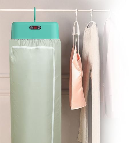 Sèche-linge portable pour linge, mini sèche-linge 600 W avec sac de séchage, mini sèche-linge électrique pliable et compact avec minuterie, voyage, camping-car, maison, appartement, vêtements délicats