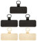 5 Pièces Support de Chaîne de Téléphone Portable en Métal Boucle de Lanière de Téléphone en Métal Robuste Chaîne de Téléphone Portable Pad Bijoux de Téléphone pour Sangle de Cou de Téléphone