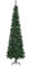 HOMCOM Künstlicher Weihnachtsbaum 225 cm Künstlicher Weihnachtsbaum mit 706 Zweigen Schmaler Bleistiftförmiger Weihnachtsbaum mit 56 Tannenzapfen Klappbarer Sockel Grün