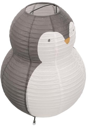 CANIGHT Papierleuchte Für Pendelleuchten Modernes Design Faltbarer Lampenschirm Für Wohnzimmer Pinguin-form Raumdekoration