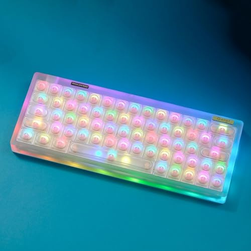 DucKey Transparente Low-Profile Keycaps, Building Block PC-Tastenkappe Für Benutzerdefinierte Mechanische Tastatur(Transparent)