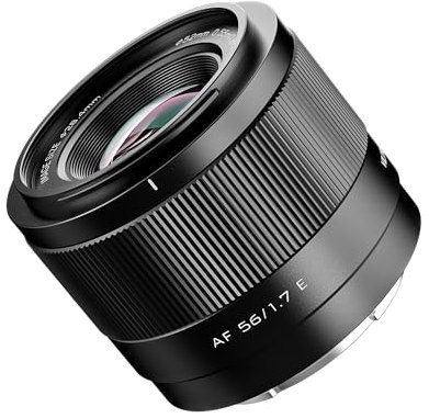 VILTROX 56mm f1.7 E Lens for Sony E-Mount 56mm F1.7 E Autofocus Large Aperture Portrait APS-C Lens Compatible with Sony a6000 a6100 a6300 a6400 a6500 a6600 a6700 a7iv a7rv ZV-E10