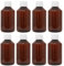 DistrEbution Leerflasche Laborflasche 250ml braun mit Deckel lebensmittelecht 8 Stück
