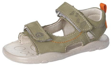 RICOSTA Mädchen und Jungen Kletthalbschuhe York, Kinder Halbschuhe, Weite: MITTEL, Barfuß-Schuh, Freizeitschuhe, Sportschuhe, eukalyptus (531), 28 EU