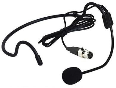 Headset Headworn Microphone for AKG PT40 Mini | Wireless body-pack Transmitter, Mini 3 Pins xlr Condenser Unidirectional Headworn Mic for Stage Performance, Black