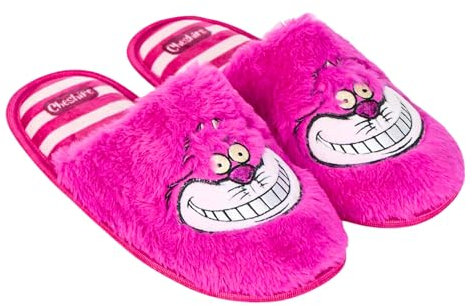 Disney Alice im Wunderland Hausschuhe, Hausschuhe mit Rutschfester Sohle, Geschenk für Damen, Größe EU 38/39