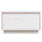 HEFZGDB Couchtisch Weiß 55x56x32 cm Massivholz Kiefer Couchtische Coffee Table Living Room Stubentisch Satztische Fürs Wohnzimmer für Innenhof Tagungsraum Balkon Café