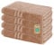Lavea Duschtücher 4er Set – 70x140 cm – 100% Baumwolle – Weiche & Saugfähige Frottee Handtücher – 500 g/m² – Einfarbig & Zweifarbig – ÖKO-TEX Zertifiziert – Waschbar bis 60°C - Cappuccino