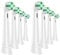 LokoBatii Aufsteckbürsten kompatibel mit Oral B iO, Zahnbürstenaufsatz für 2 3 4 5 6 7 8 9 10 Serien, Ersatzbürsten für Oral B iO Sanfte Reinigung, 8 Stück Bürstenköpfe, Weiß