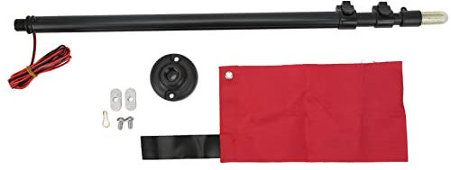 Kanufahnen-Licht-Set Wasserdichte Lampe Marine Boot Zubehör Kajak Sicherheit Rot Farbe Combo Nylon Aluminium legierung