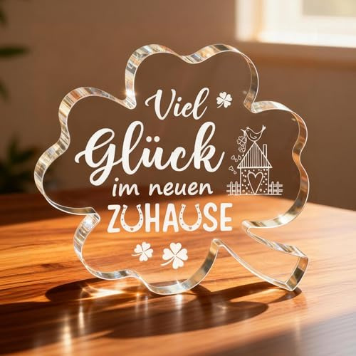 Einzugsgeschenke Wohnung-Glücksklee Deko für Geschenk zum Einzug ins Haus