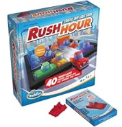 Ravensburger 76613 ThinkFun Rush Hour Denkspiel mit Erweiterung, Traffic Jam Logic Game, ab 8 Jahren, 1 Spieler, 40 Aufgabenkarten