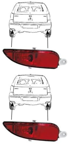 2X Van Wezel Nebelschlussleuchte links+rechts | 3779937 + 3779938 Kompatibel mit Corsa C (X01)