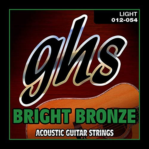GHS Bright Bronze - BB30L - Acoustic Guitar String Set, 80/20 Bronze, Light, .012-.054